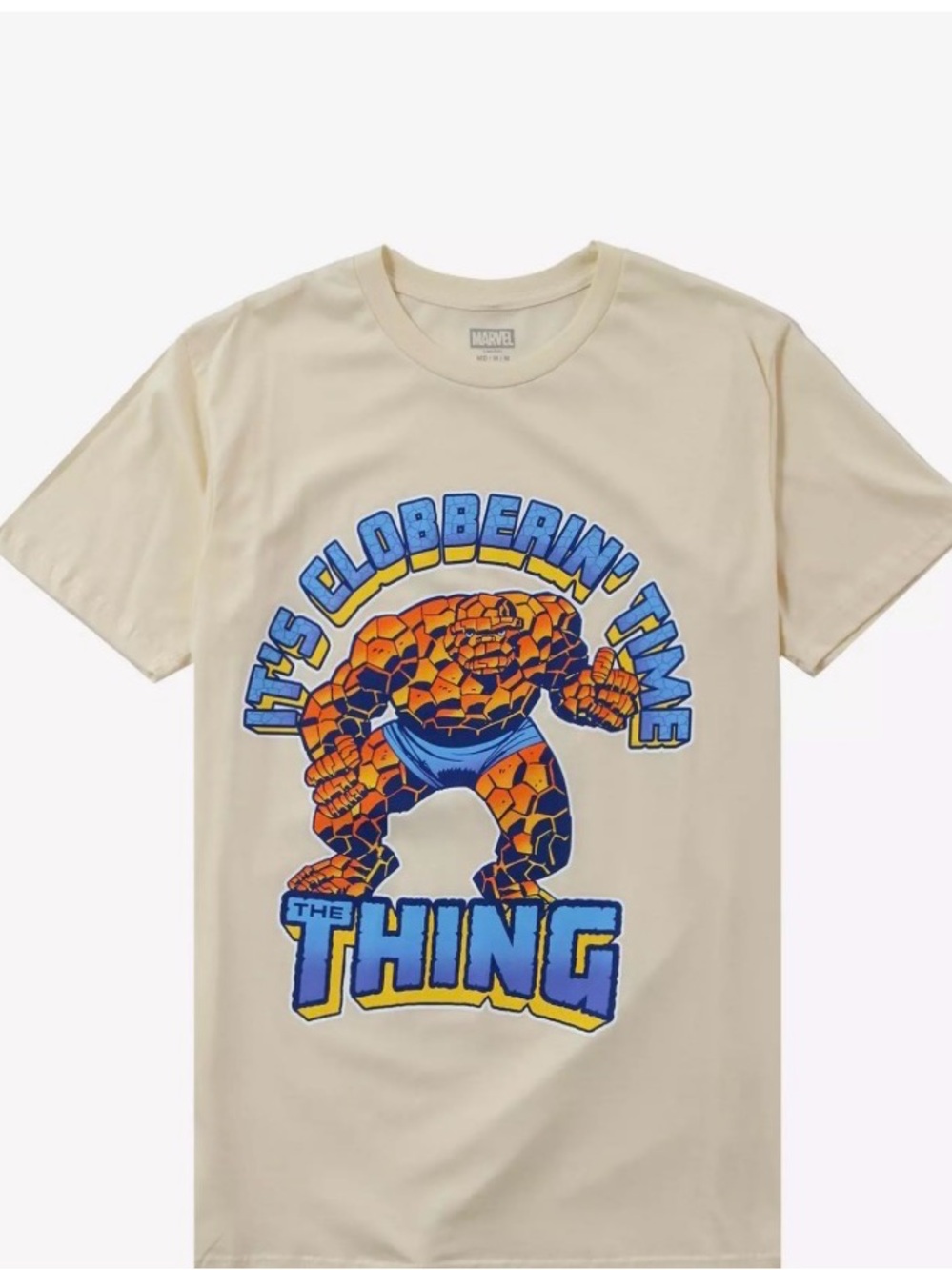 Mens Marvel The Fantastic Four The Thing Clobberin' Time T-Shirt Size Medium M